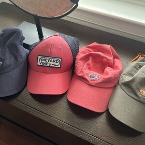 Vineyard Vines Pink and Navy Hats